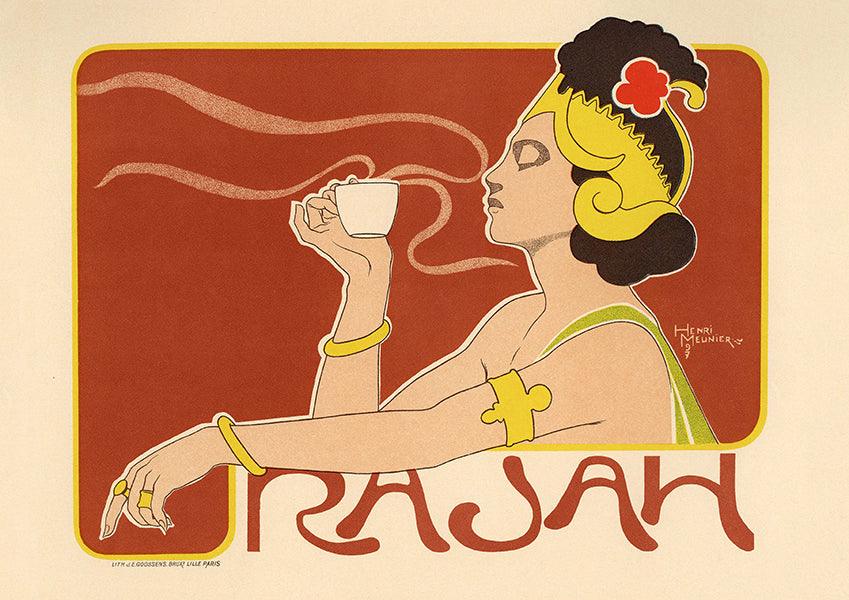 Rajah - Coffee - 1897 - Art Nouveau - Classic Posters
