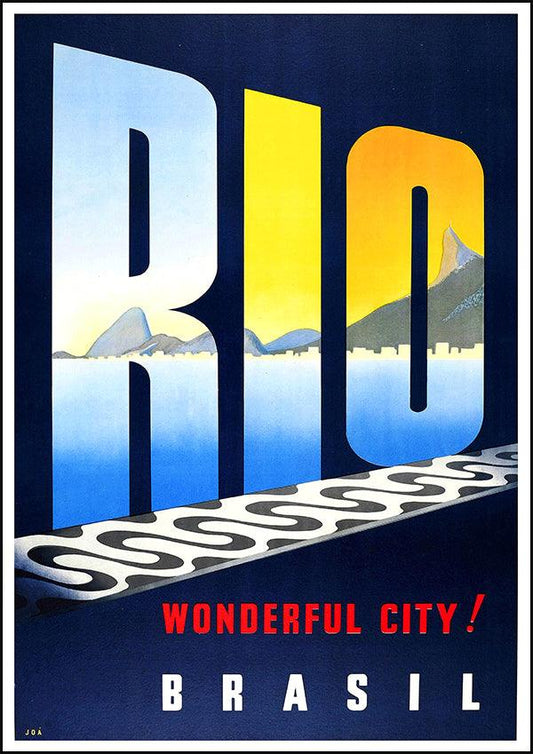 RIO - Vintage Travel Poster - Classic Posters