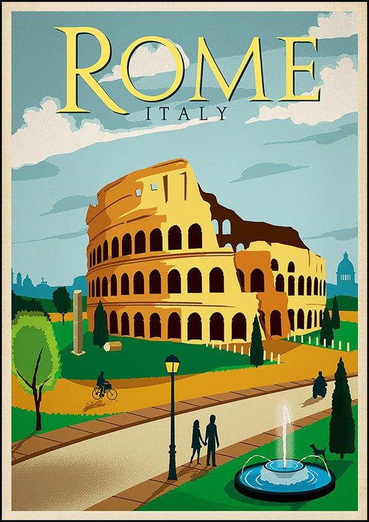 ROME - Vintage Travel Poster - Classic Posters