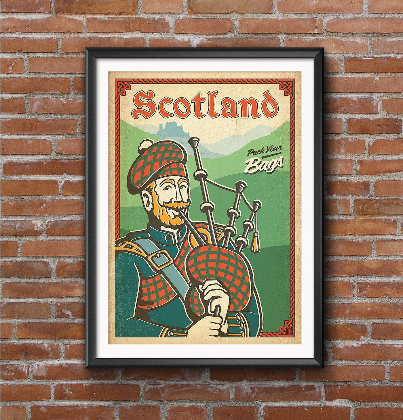 SCOTLAND - Vintage Travel Poster - Classic Posters
