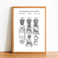 Shaving Brush - Bathroom Patent Poster - Classic Posters