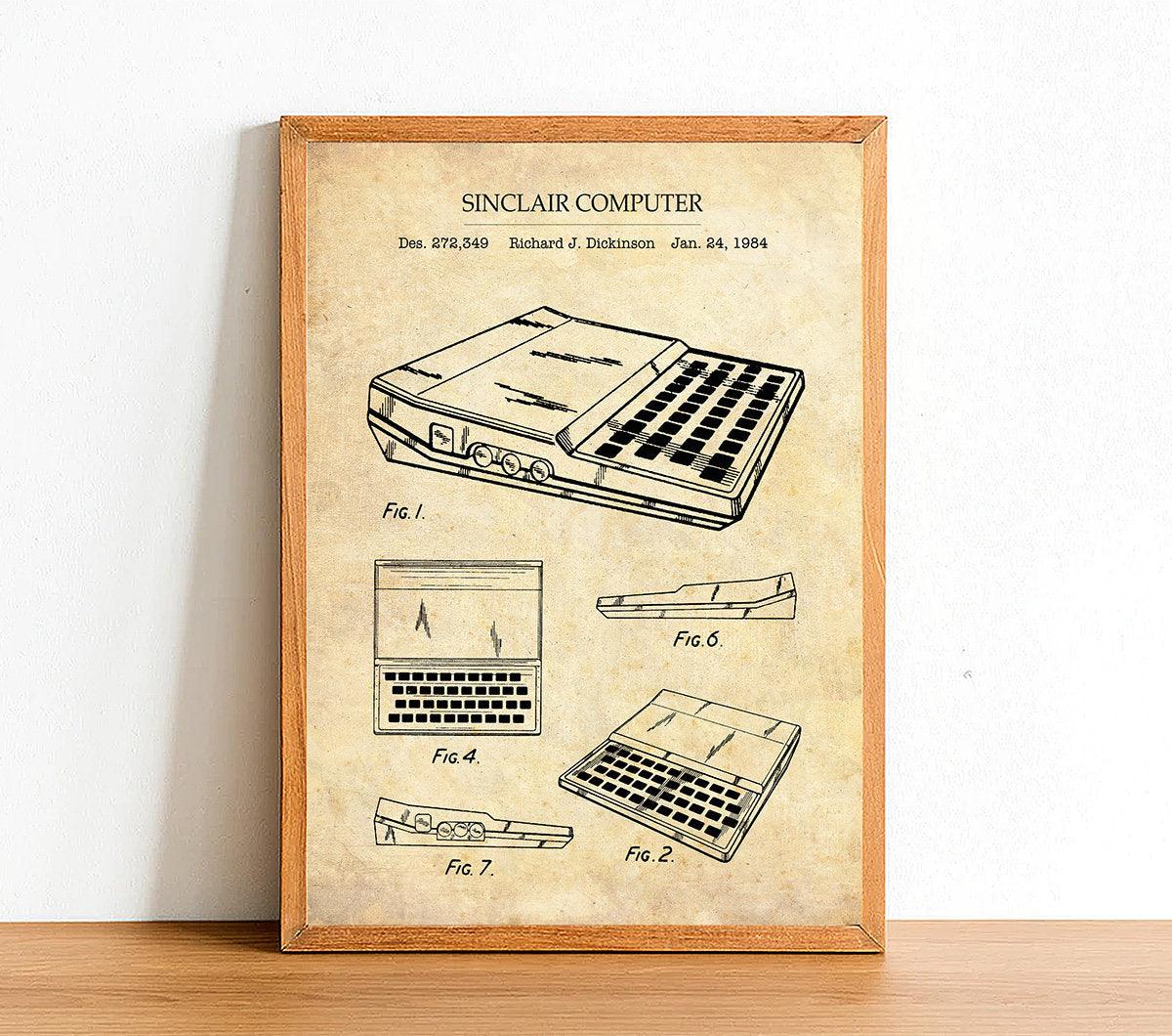 SINCLAIR ZX81 - Patent Poster