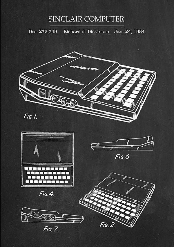 SINCLAIR ZX81 - Patent Poster