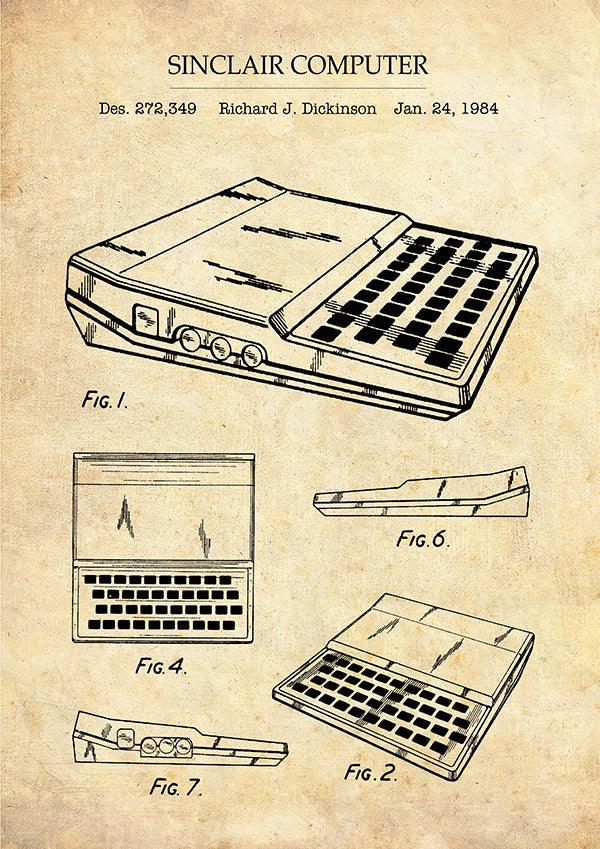 SINCLAIR ZX81 - Patent Poster