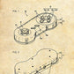 SNES CONTROLLER - Patent Poster - Classic Posters