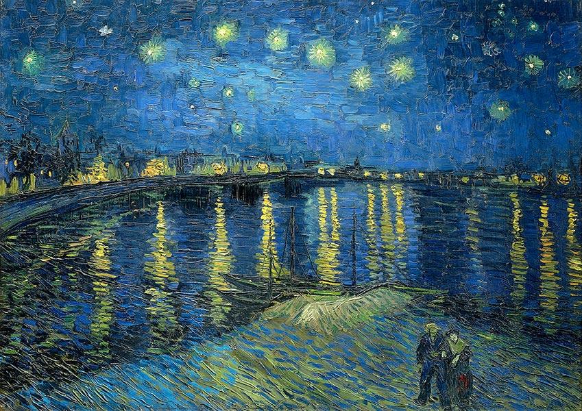 Starry Night Over the Rhone - 1888 - Vincent van Gogh - Fine Art Print - Classic Posters
