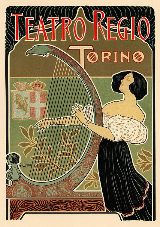 Teatro Regio Torino - 1899 - Art Nouveau - Classic Posters