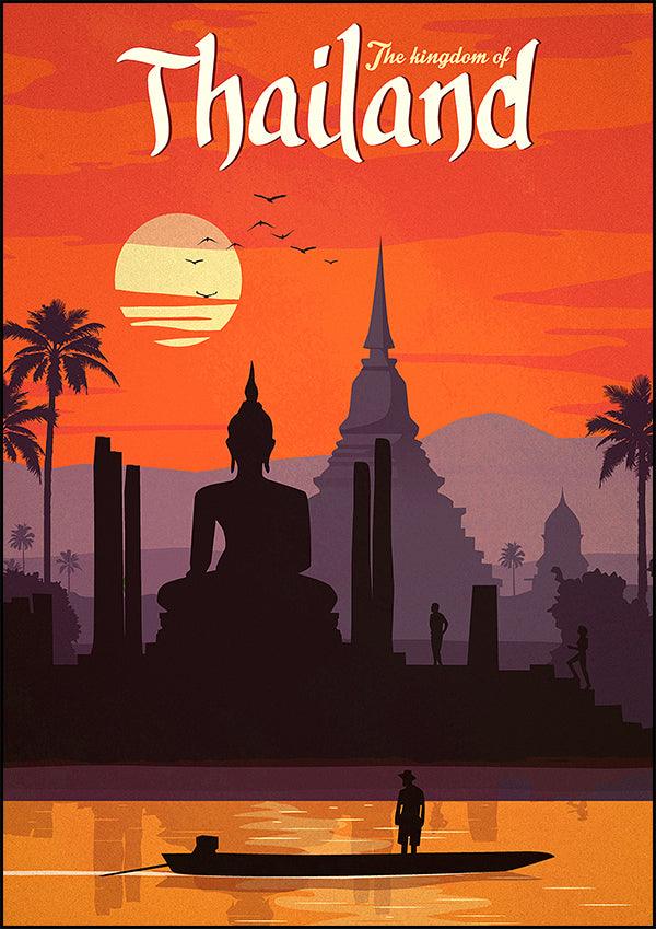 THAILAND - Vintage Travel Poster - Classic Posters