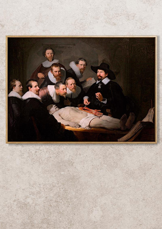 The Anatomy Lesson of Dr Nicolaes Tulp - 1632 - Rembrandt - Fine Art Print - Classic Posters