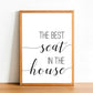 The Best Seat In The House - Bathroom Poster - Classic Posters
