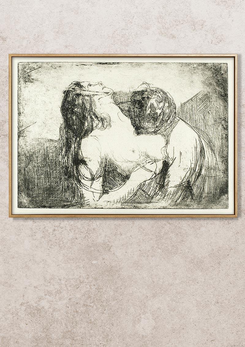The Bite - 1914 - Edvard Munch - Fine Art Print - Classic Posters