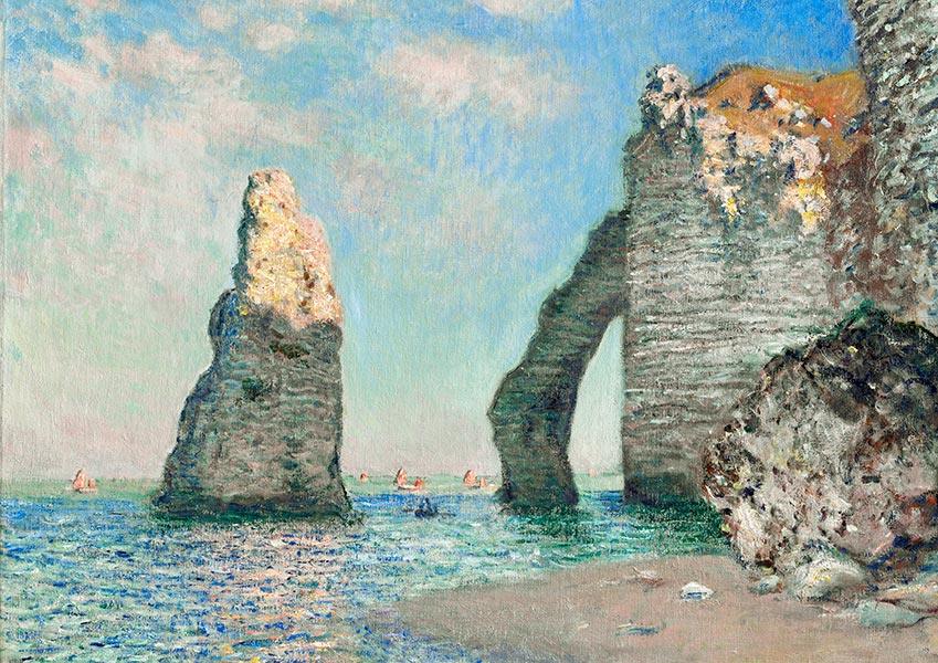 The Cliffs at Etretat - 1885 - Claude Monet - Fine Art Print - Classic Posters