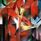 The Foxes - 1913 - Franz Marc - Fine Art Print - Classic Posters