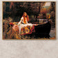 The Lady of Shalott - 1888 - John William Waterhouse - Fine Art Print - Classic Posters