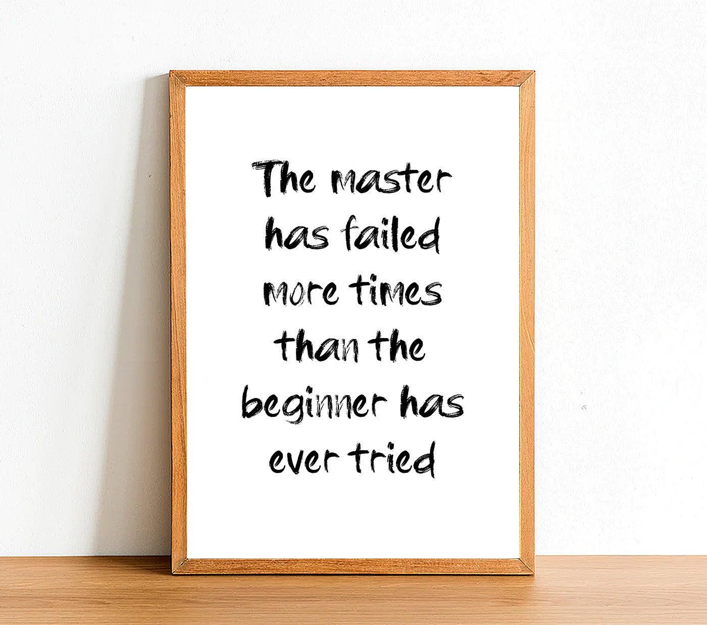 The Master Has Failed - Inspirational Print - Classic Posters