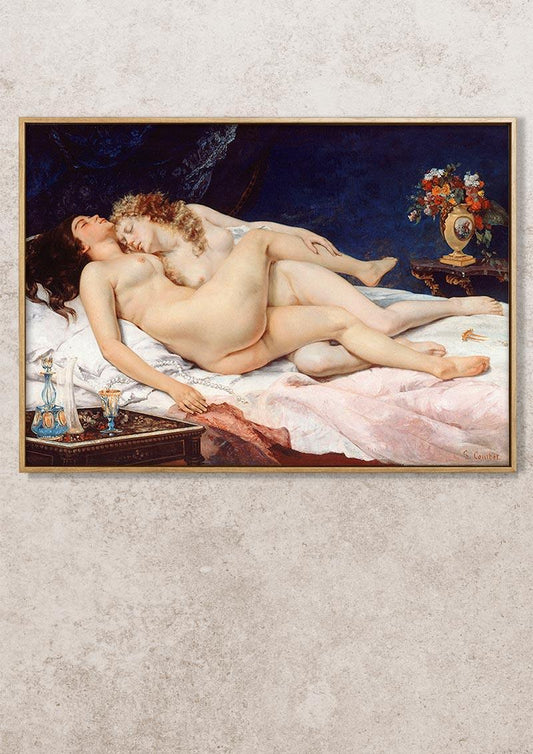The Sleepers - 1866 - Gustave Courbet - Fine Art Print - Classic Posters