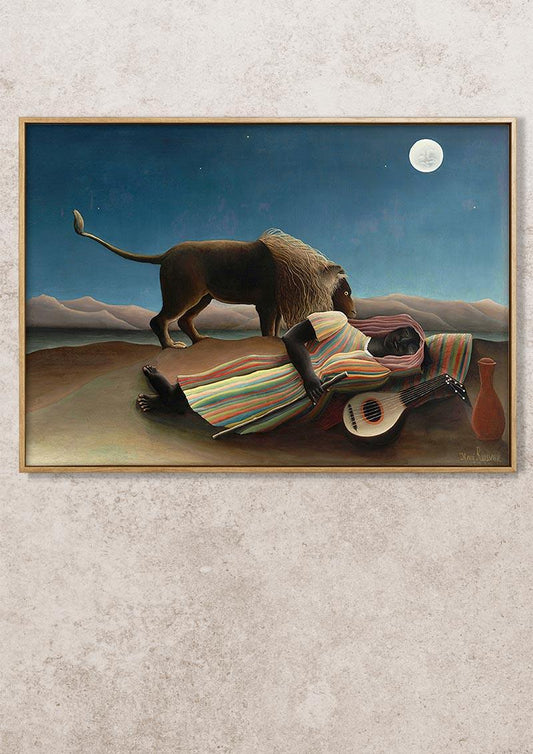 The Sleeping Gypsy - 1897 - Henri Rousseau - Fine Art Print - Classic Posters