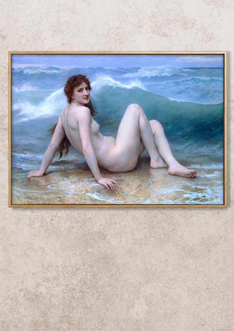 The Wave - 1896 - William-Adolphe Bouguereau - Fine Art Print - Classic Posters