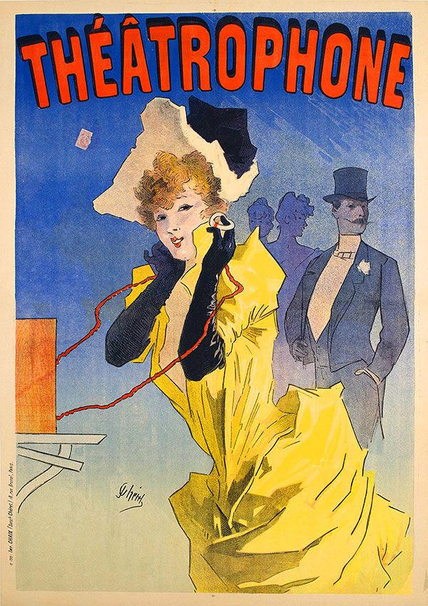Theatrophone - 1890 - Art Nouveau - Classic Posters