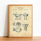 Toilet Bowl - Bathroom Patent Poster - Classic Posters
