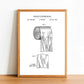 Toilet Paper Roll - Bathroom Patent Poster - Classic Posters