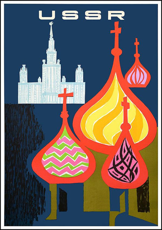 USSR Kremlin - Vintage Travel Poster - Classic Posters