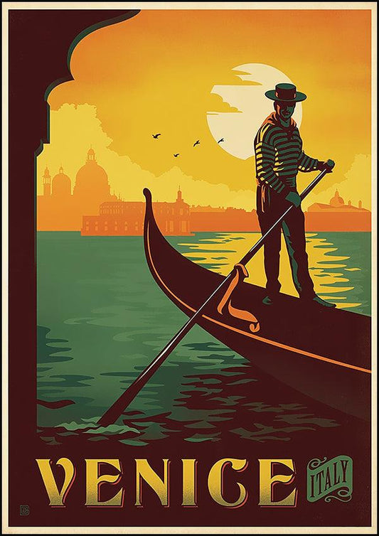VENICE ITALY - Vintage Travel Poster - Classic Posters