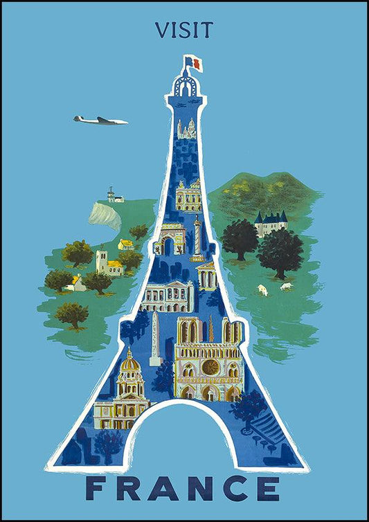 VISIT FRANCE - Vintage Travel Poster - Classic Posters