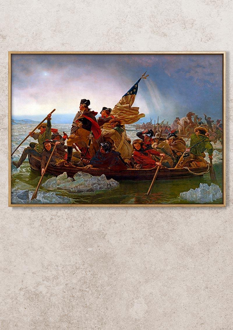 Washington Crossing the Delaware - 1851 - Emanuel Leutze - Fine Art Print - Classic Posters