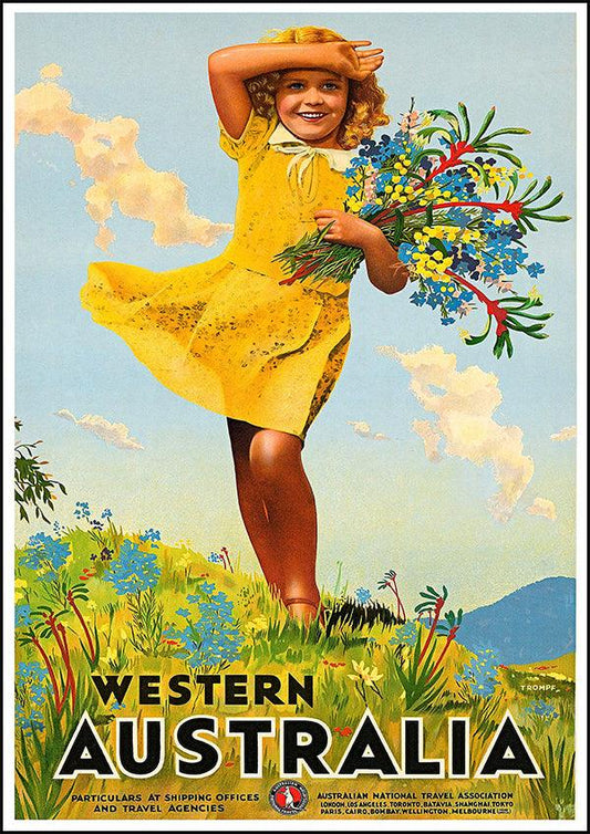 WESTERN AUSTRALIA - Vintage Travel Poster - Classic Posters