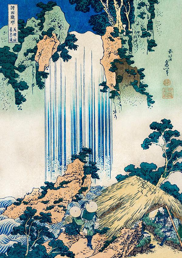 Yoro Waterfall in Mino - 1832 - Katsushika Hokusai - Fine Art Print - Classic Posters